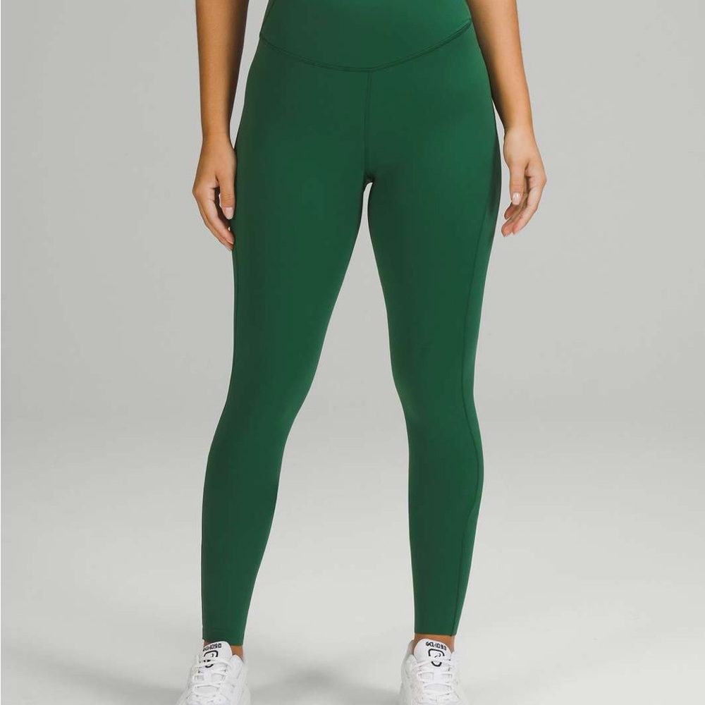 Lululemon Base Pace High-Rise Running Tight 28" Nulux Everglade Green size 14